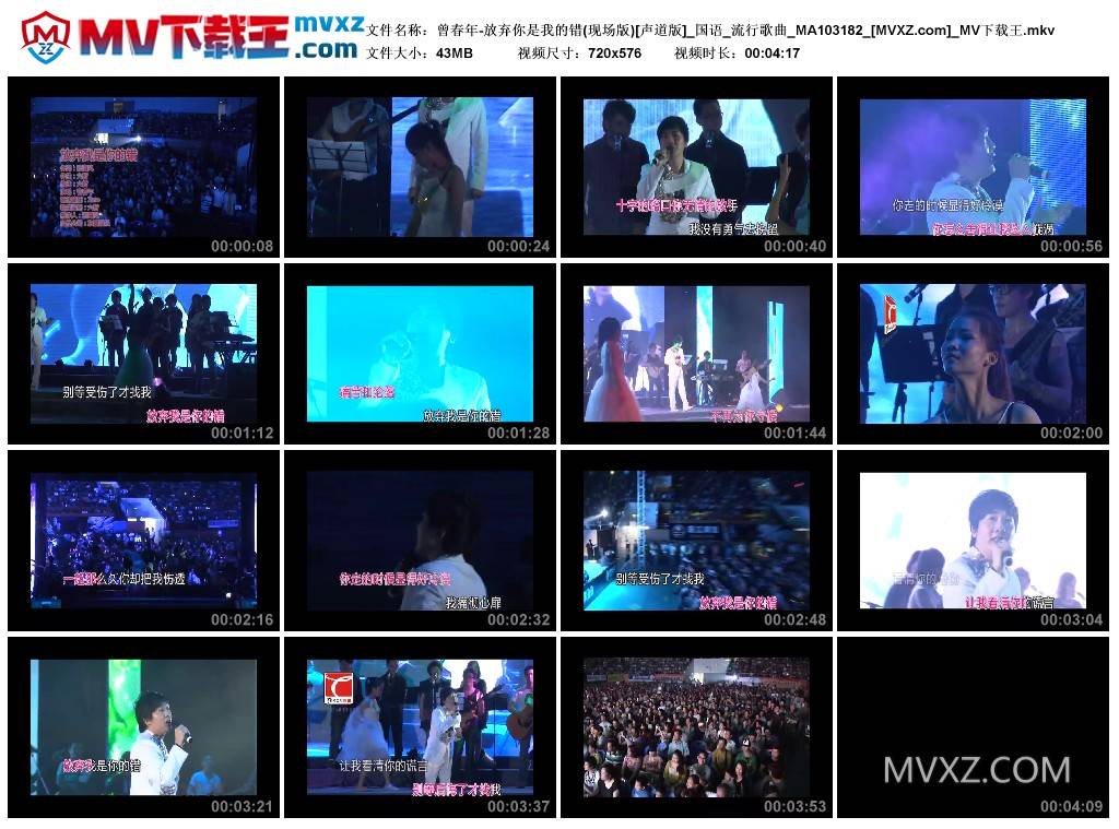 曾春年-放弃你是我的错(现场版)[声道版]_国语_流行歌曲_MA103182